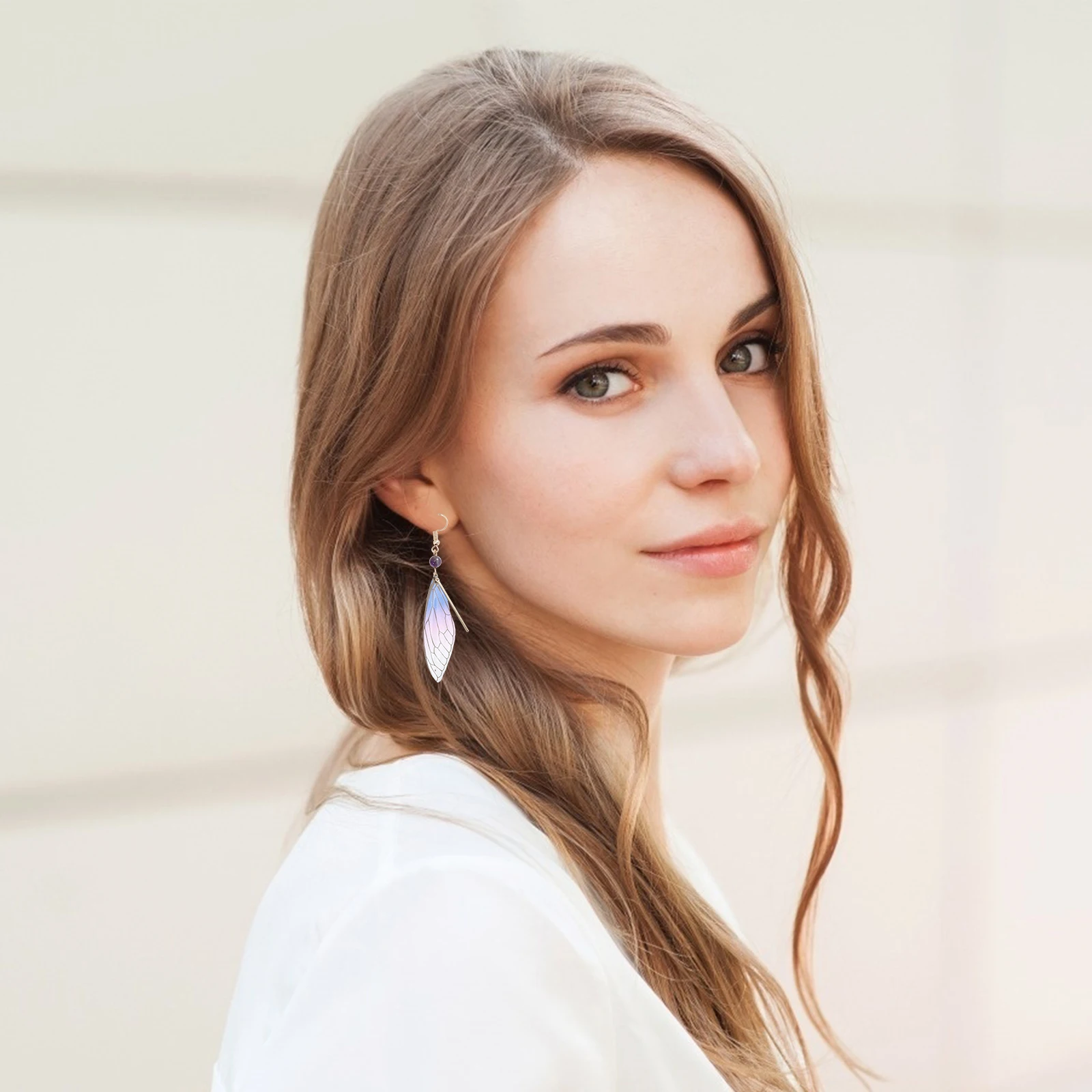 

Imitation Earrings Plastic Resin Decorations Wedding Gifts Fashion Asymmetric Drop Earrings Ear Pendants Limette