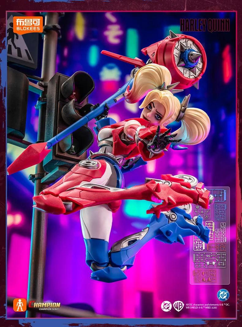 BLOKEES DC Champion Class Batman Hush Catwoman Harley Quinn Actionfigur, Sammlermodell, DC-Superhelden-Figur, zusammenbaubares Spielzeug, Geschenk – Detail 39