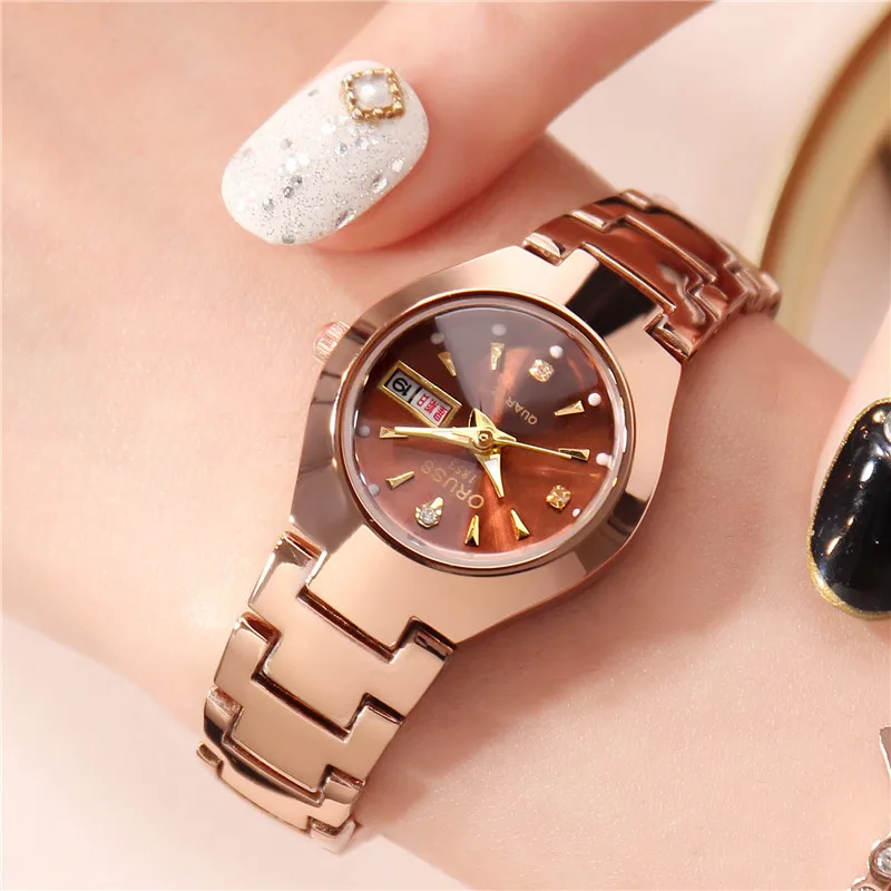 New Fashion Night Light Women's Watch Korean Edition Fashion Trendy Women's Watch Versatile Light Luxury Quartz Watch