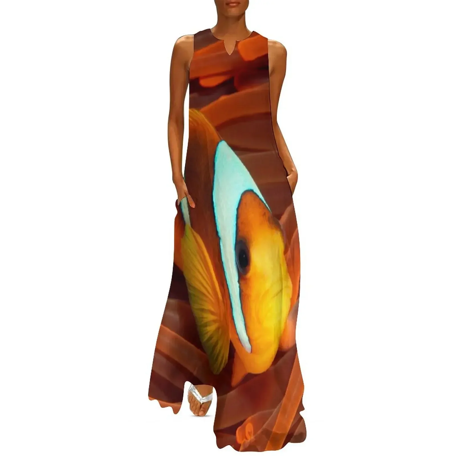 

Red Sea Nemo Long Dress women's elegant loose dresses cocktail dresses long sleeve dresses luxury woman evening dress Dress