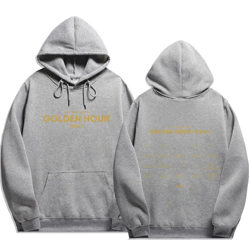 Fashion Ateez GOLDEN HOUR part 1 Hoodies Men Fashion Long Sleeve Sweatshirts men Cool Casual Harajuku Streetwear Pullovers