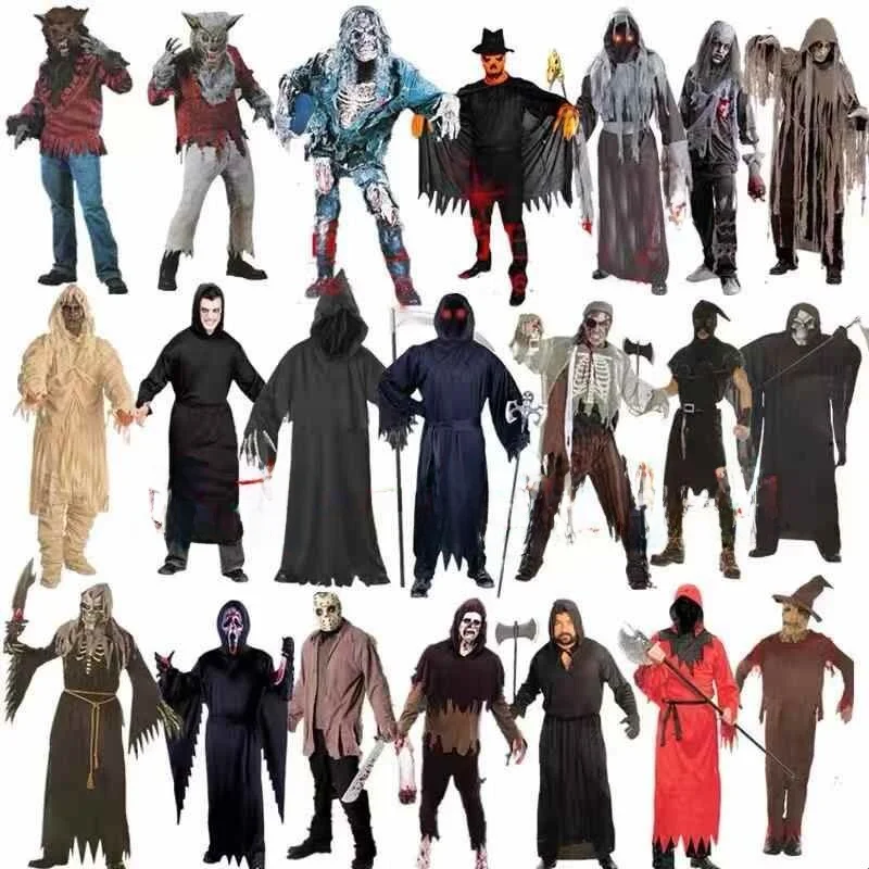 Adult Halloween Cosplay Zombie Reaper Costume Chinese Stage Performance Ethnic Wear Women's Fashion Autumn 2026 New Arrival