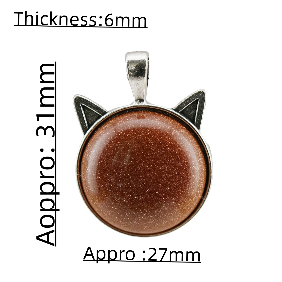 Crystal Pendants for Women Exquisite Crystal Pendants for Necklaces Radiate Sophistication Cute Mini Safe Cat Head Pop Style