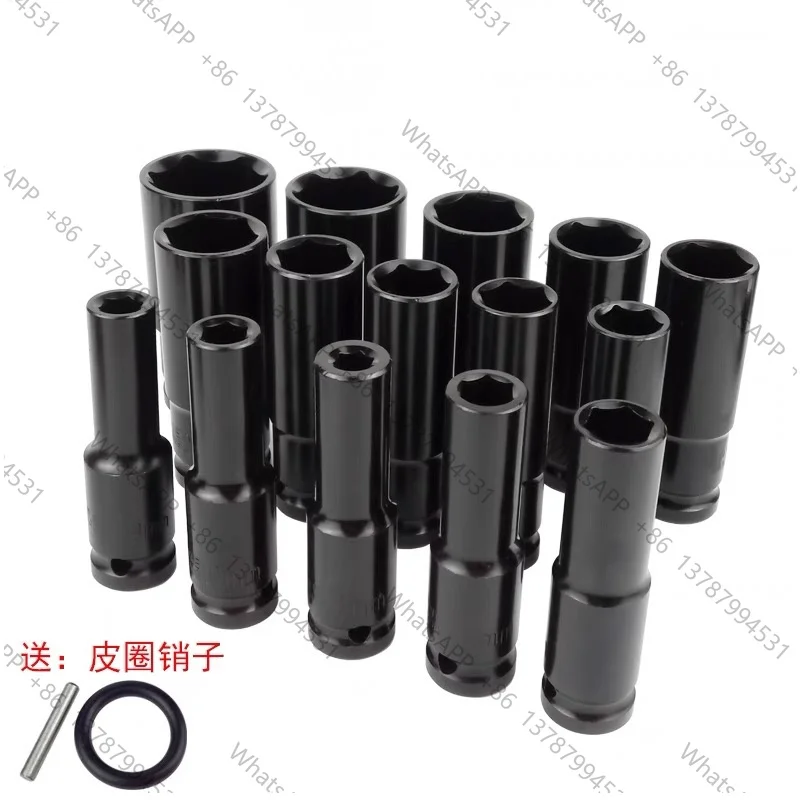 6PCS 8-32MM Impact Socket Set Accessories For Makita Electric Impact Wrench Sleeves Batch Head Drill Chuck For Wrench Adapter