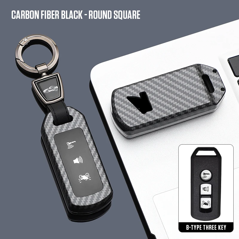 Holder Key Case Fob Bag For Honda SH 125 Forza 350 250 750 ADV 150 X-ADV SH150i SH300 150 PCX 125 2020-2023 Keychain Key Cover