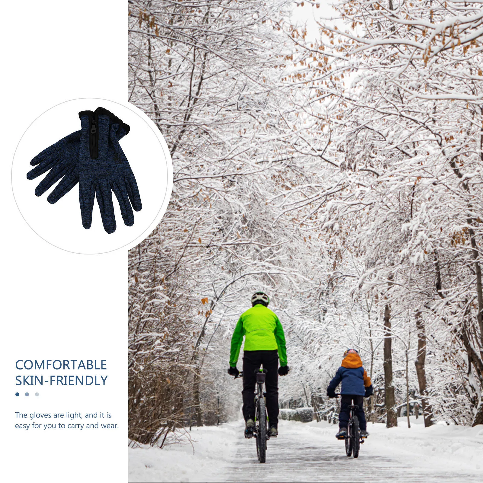 

1 Pair Warm Hand Anti-Cold Wind-Proof Wrist Elastic Winter Unisex Skiing Gloves For Men Wind-Proof Gloves Women