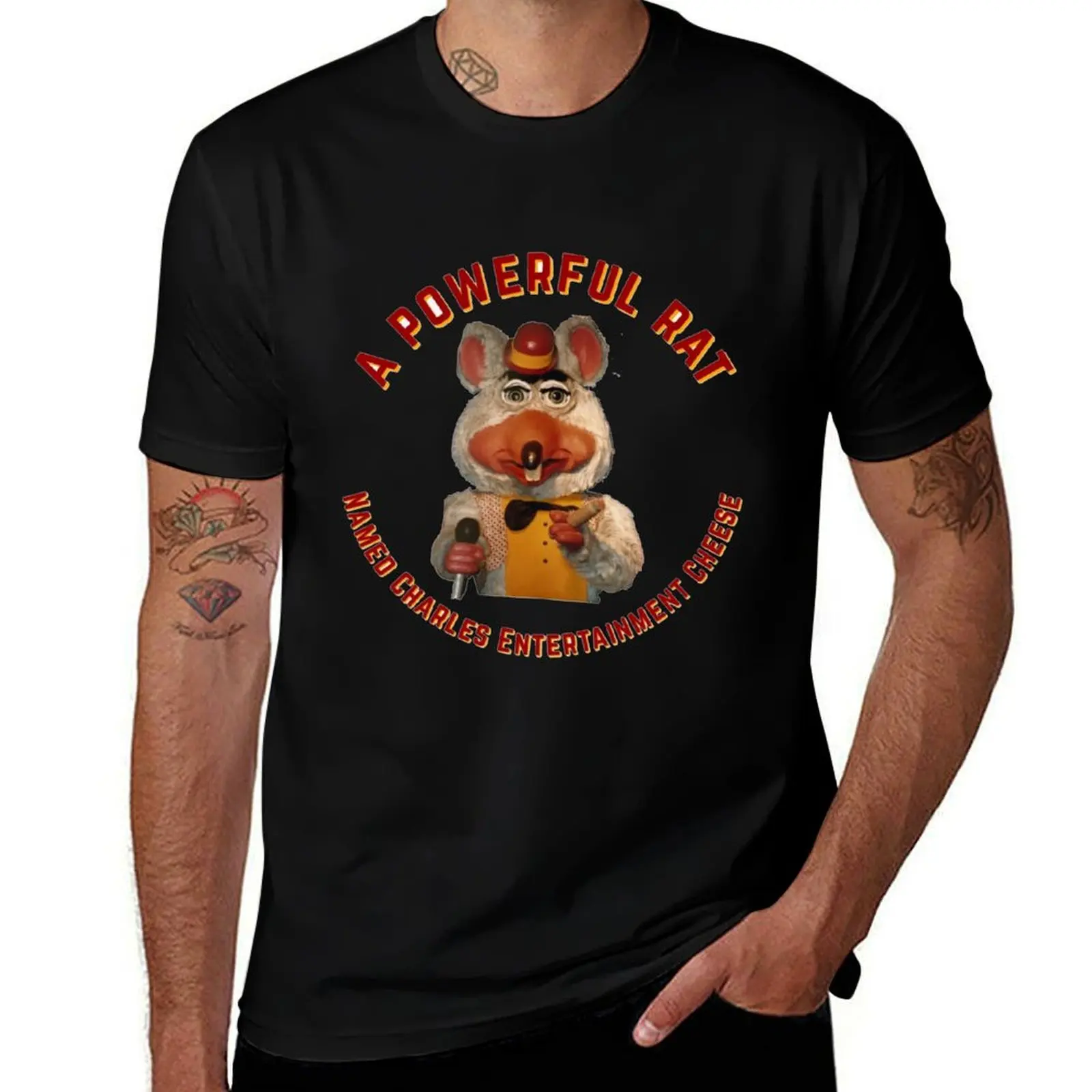 

Chuck Entertainment Cheese T-Shirt oversizeds anime tshirt tees street wear plus size men clothing