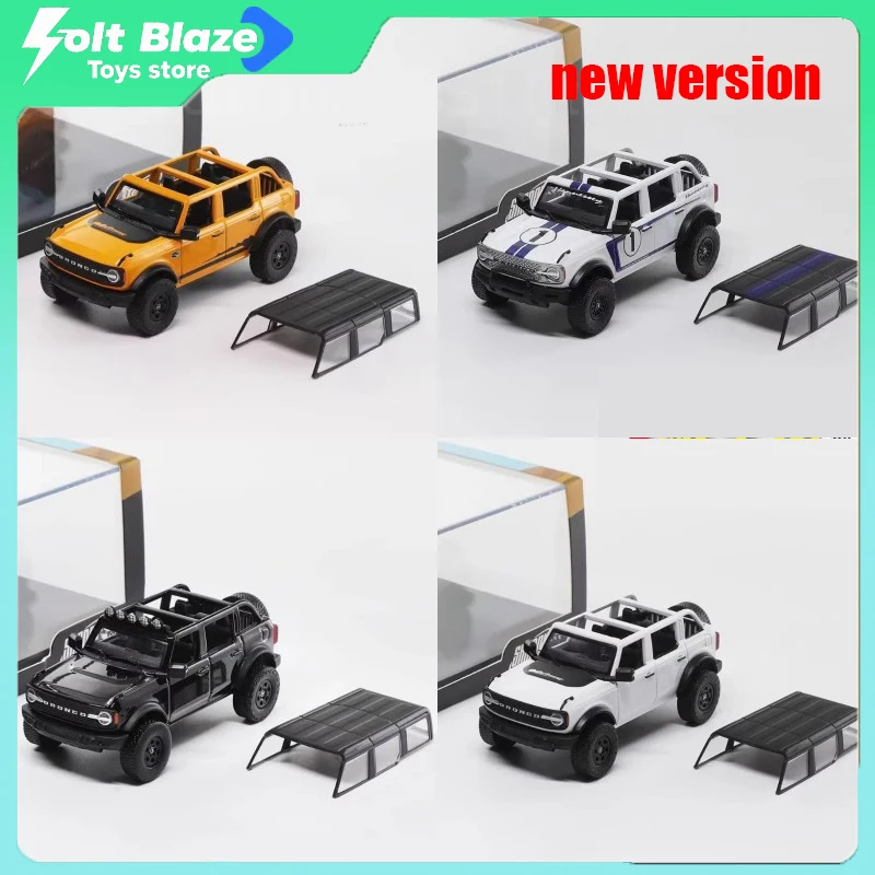 

Shadow Pro 1/64 Ford Bronco Car Model Simulation Static Room Display Cars Collection Alloy Car Models Boy Birthday Toys Gifts