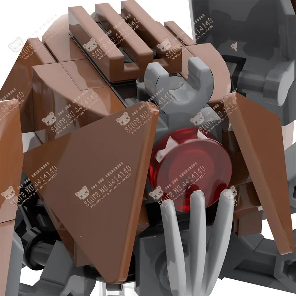 Serie de películas cangrejo droidi bloques de construcción MOC Robot de batalla de ciencia ficción modelo de figura de acción decoración DIY montaje ladrillos juguetes para niños