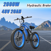 LANKELEISI MG740PLUS Electric Bicycle powerful motor 2000W battery 48v16ah Hydraulic Brake e-bike Mountain Snow Electric bike