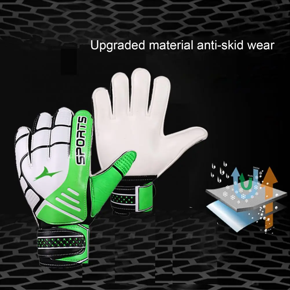 

Goalkeeper Gloves Soccer Goalkeeper Gloves Professional Soccer Goalie Gloves with Double Wrist Protection Non-slip for Kids