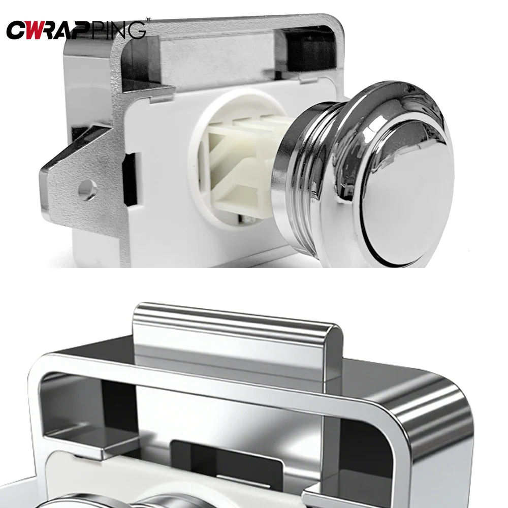 1/3/5 قطعة زر الضغط مزلاج خزانة الباب الصيد بدون مفتاح خزانة أقفال RV اليخوت تخييم قافلة قارب درج لملحقات RV #3