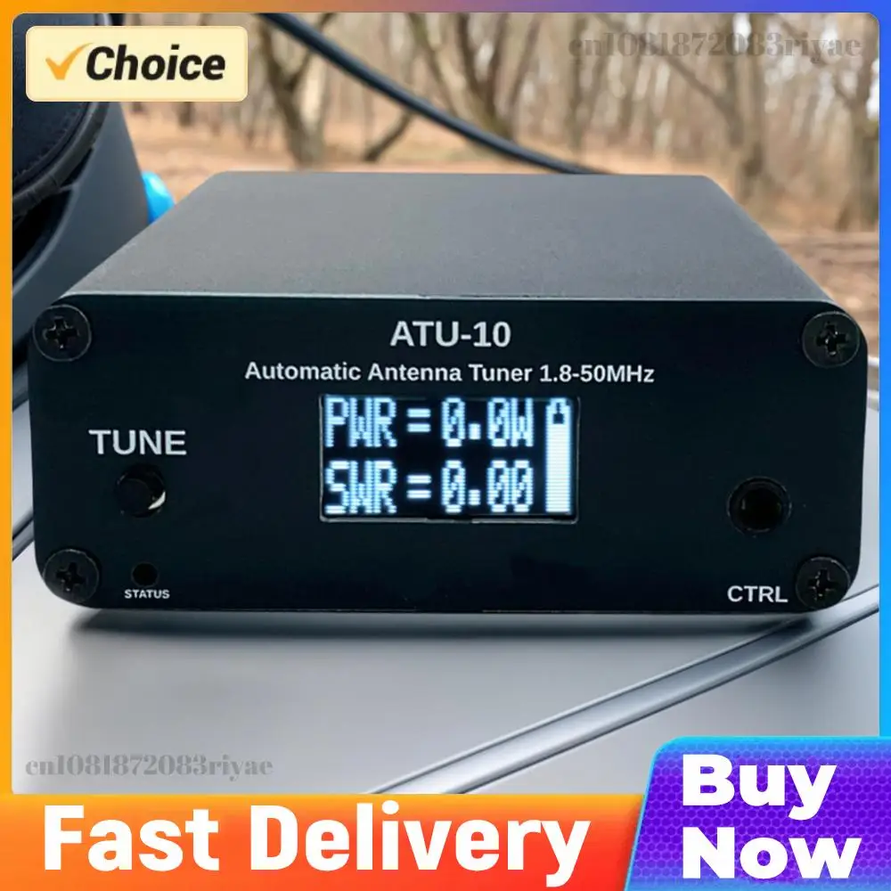 

ATU10 QRP антенный тюнер 1-15 Вт, автоматический антенный тюнер 1.8-50 МГц, OLED-дисплей 0.91 дюйма