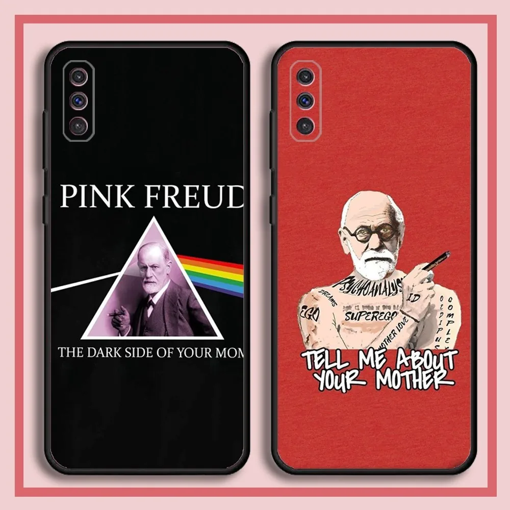 Sigmund Freud Psychologist Phone Case For Samsung S23,23,22,30,21,10,9,Note20 Ultra,Lite,Ultra,5G,Plus,FE,Black Soft Case