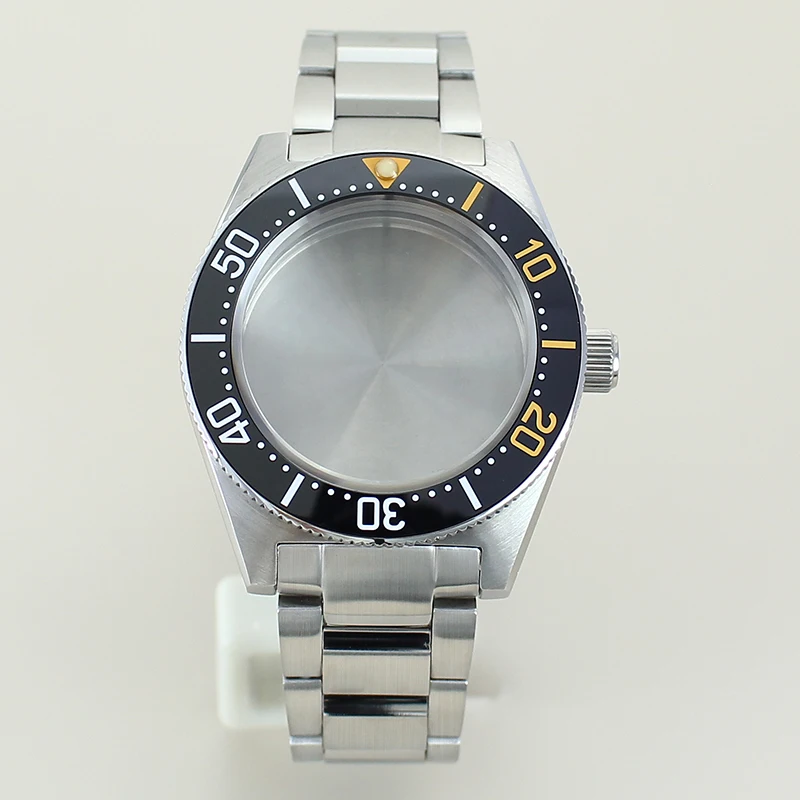 Diving 40mm Replacement Case Watch Bracelet Repair Parts Fit Seiko NH35 NH36 NH34/38 Movement 28.5mmDial Sapphire Glass Hot Sale