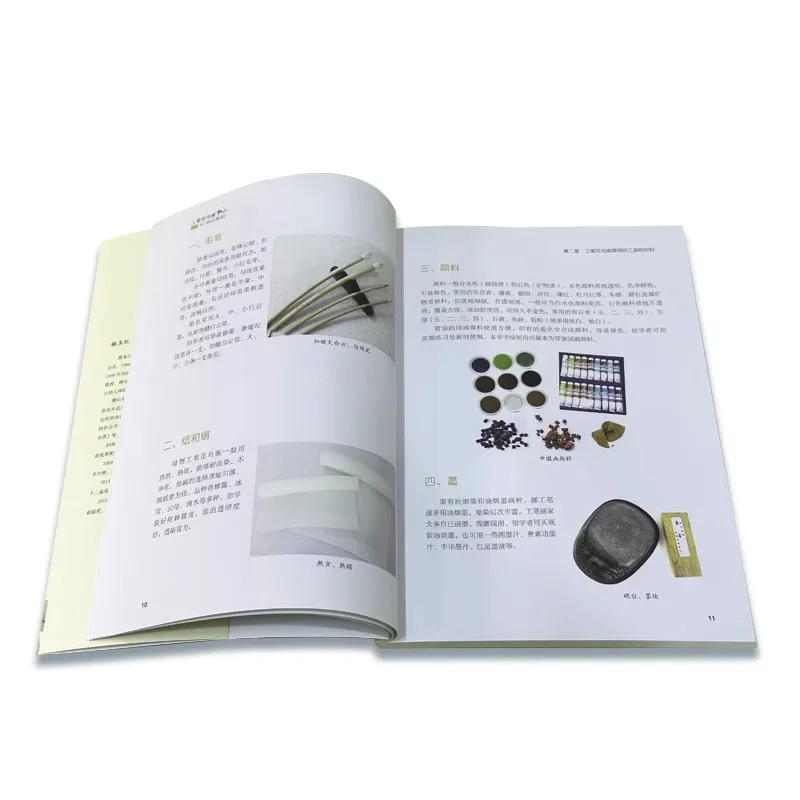 Introduction to Techniques of Gongbi Flower and Bird Painting Art Book 136 Page