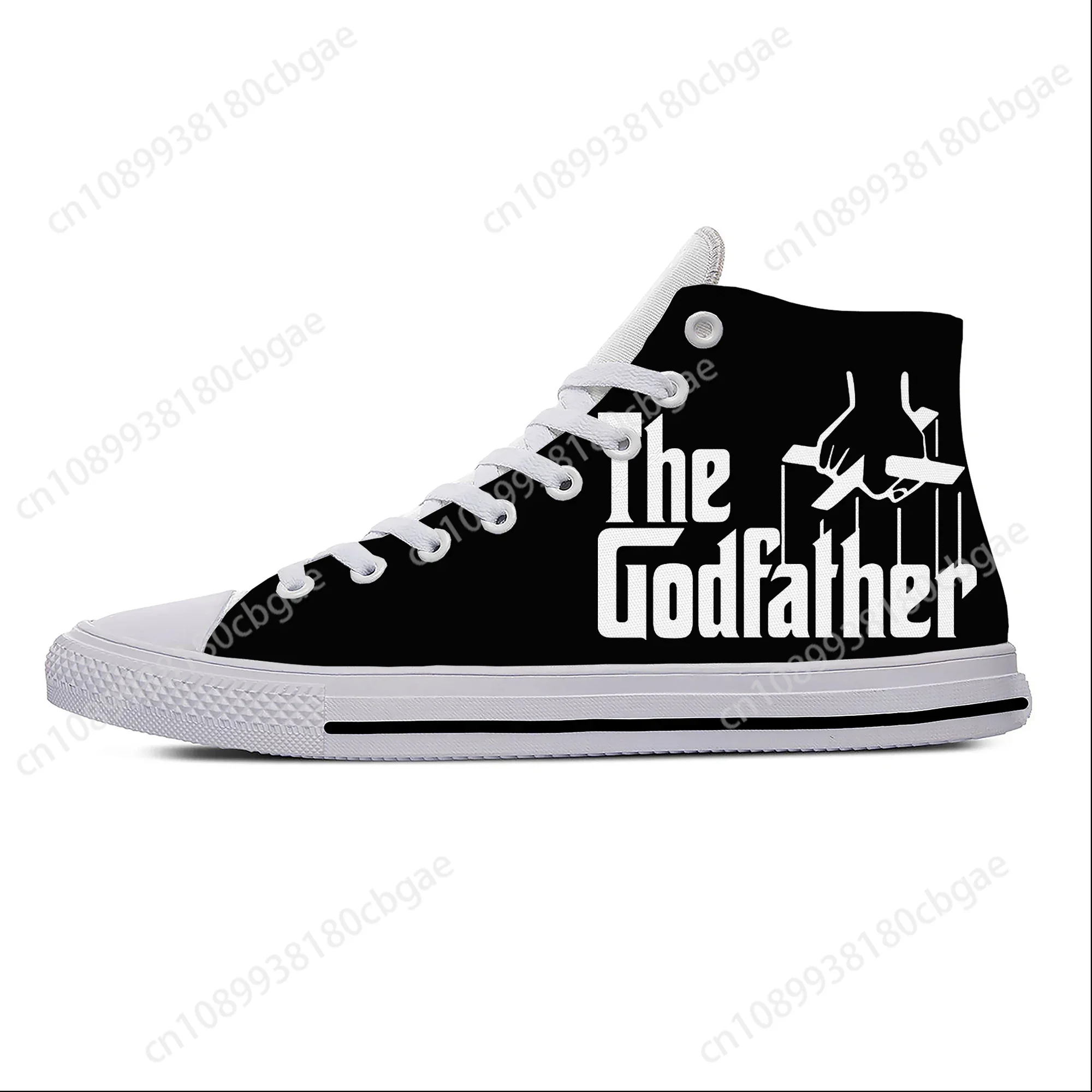 Movie The Godfather High Top Sneakers Mens Womens Teenager Casual Shoes Canvas Running Shoes 3D Breathable Lightweight shoe