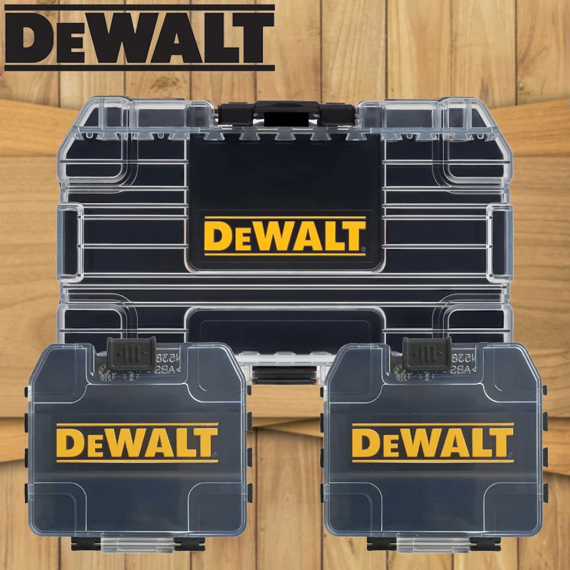 

DEWALT Black Medium & Small Tough*2 Case TSTAK Compact 148*85*40MM 74*67*17MM Mini Tool Accessory Storage Box