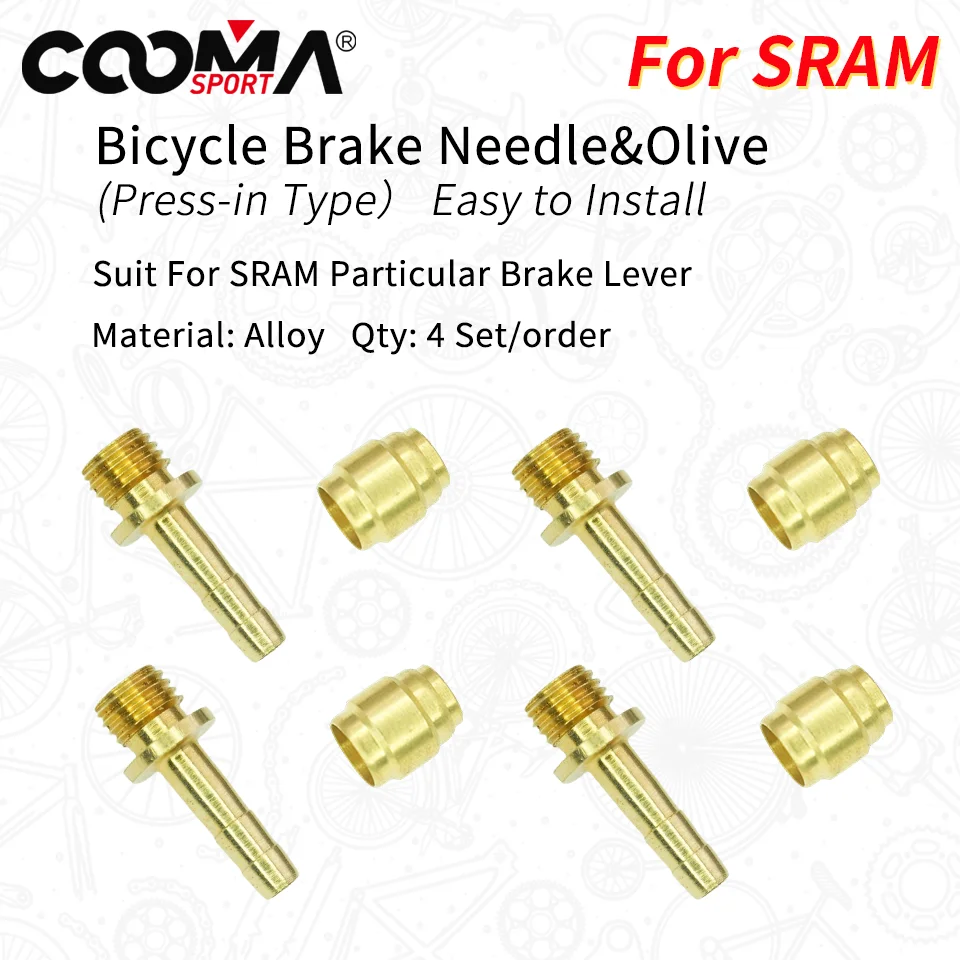 Hydraulic Brake Olive Needle, Hose Barb Compression Fitting, Banjo for SRAM DB, Level, Guide, G2, Code, XX