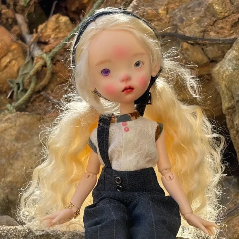 Nowa lalka BJD 1/6 Landoudou pełny zestaw urocza dziewczynka wysokiej jakości żywica zabawka prezent urodzinowy lalki dla dzieci w ofercie ruchome szkielety