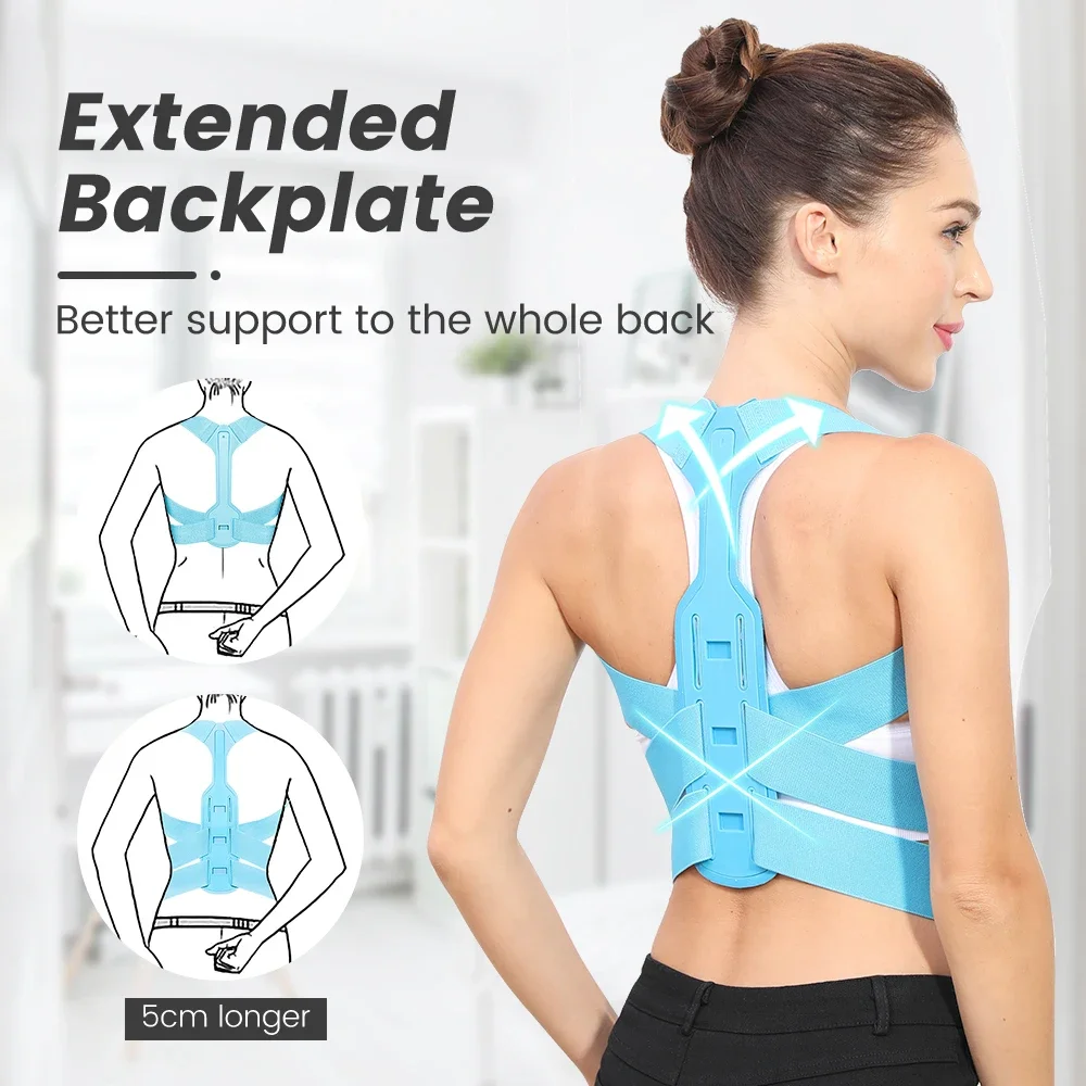 Invisible Back Posture Corrector Back Band Brace Extended Support Belt Adjustable Back Spine Lumbar Posture Correction For Women