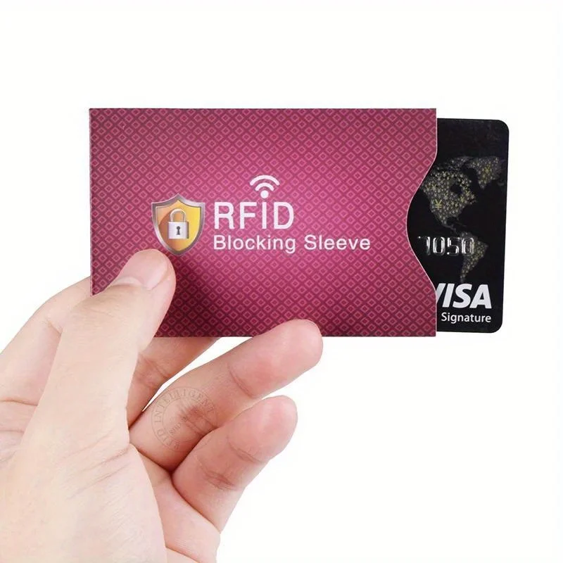 5PCS RFID Shielding Card Cover, Compatible with Credit Cards, Wallet Protection Cover Using NFC Shielding Technology