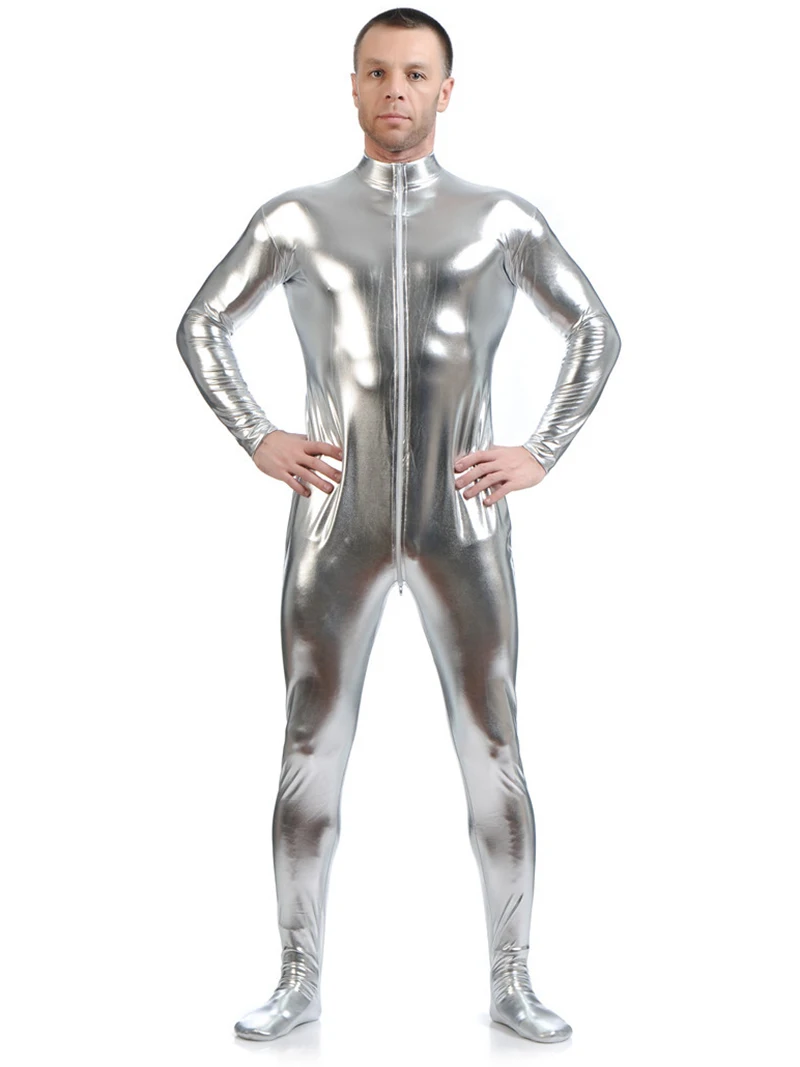 

Adhesive Tight Fitting Bodysuit Women Men Adult Exposed Headless Rubber Jackets Full Body Zentai Pole Stage Performance Clothes