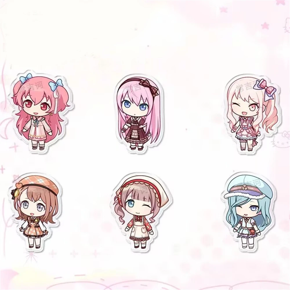 

Anime Akiyama Mizuki Momoi Airi Mochiz Cosplay Badge Acrylic Pins Cartoon Figure Backpack Decoration Accessories Props