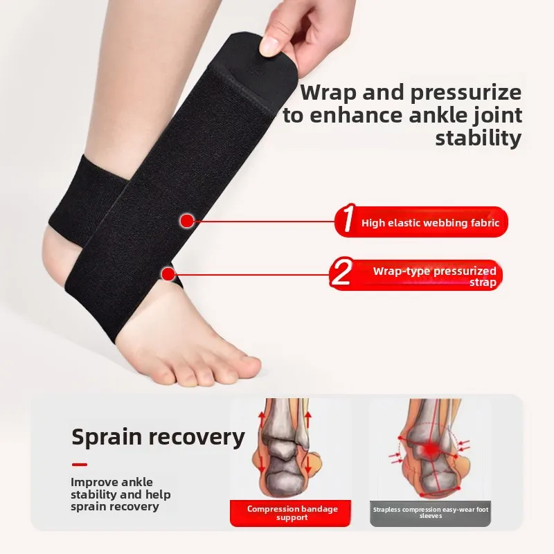2025 NEW Elastic Ankle Stabilizer Brace - Reinforced Support for Sports & Sprain Recovery, Prevents Rolling & Injuries