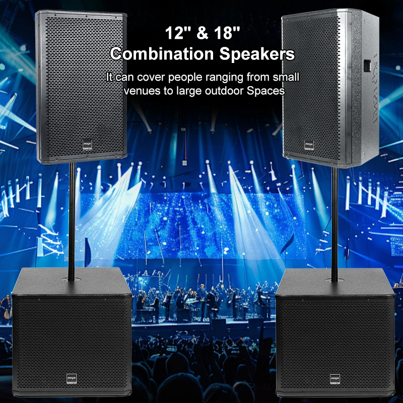 15 Inch Speaker Perfect for Mid-sized Events Party Concert DJ Stage Performance Subwoofer Bass 15 Inch Professional Speaker