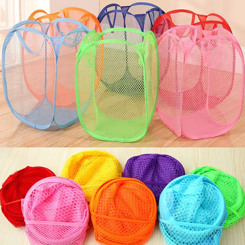 1PC Storage Basket Laundry Basket Collapsible Home Dirty Clothes Basket Organizing Storage Basket Bathroom Convenient Storage