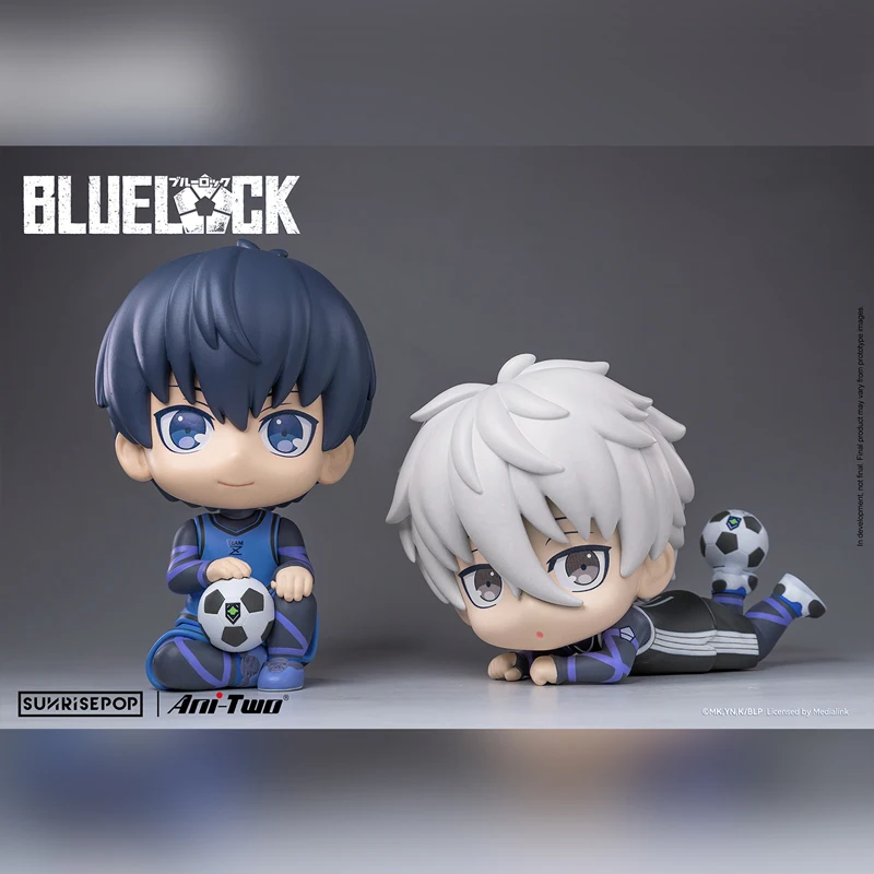

New Blue Lock Kawaii Nagi Yisagi Isagi Yoichi Sitting Action Figure Doll Tabletop Model Anime Peripheral Creative Birthday Gift