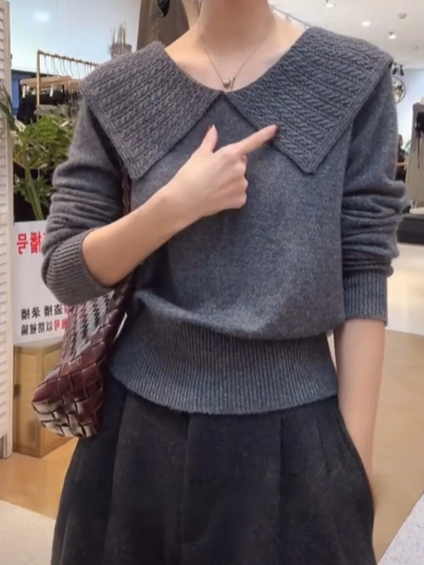 Suéter longo de malha com gola ay, feminino, plus size, emagrecimento, design de cintura, outono inverno