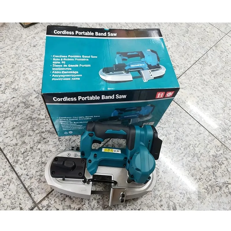 490W Portable Brushless Band Saw Wireless Power Saw Lithium Battery Handheld Metal Wood Cutting Tool 18V Cordless Cutting Machin