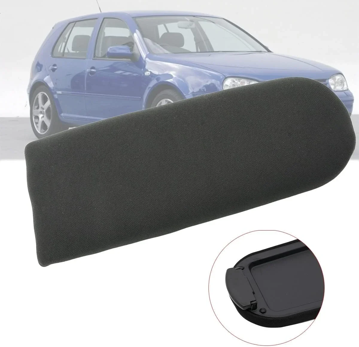 3B0867173 Car Centre Console Armrest Lid Soft Fabric Armrest Cover 18D867173 for VW Jetta Golf 4 Mk4 Bora Polo 6R 9N 9N3 view 4
