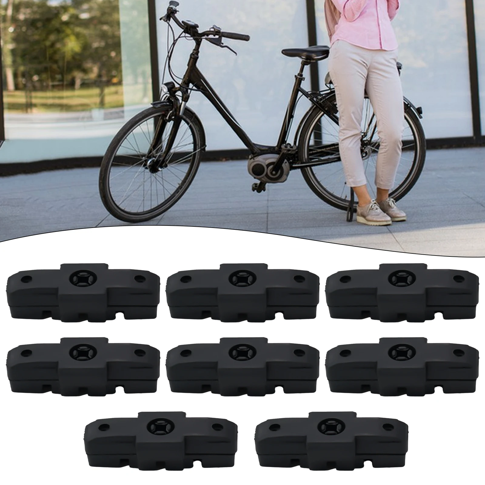 6/8pcs Road Bicycle Brake Shoes Rubber Lightweight Bike Brake Pads For HS11/ HS22/ HS33 Outdoor Cycling Accessories