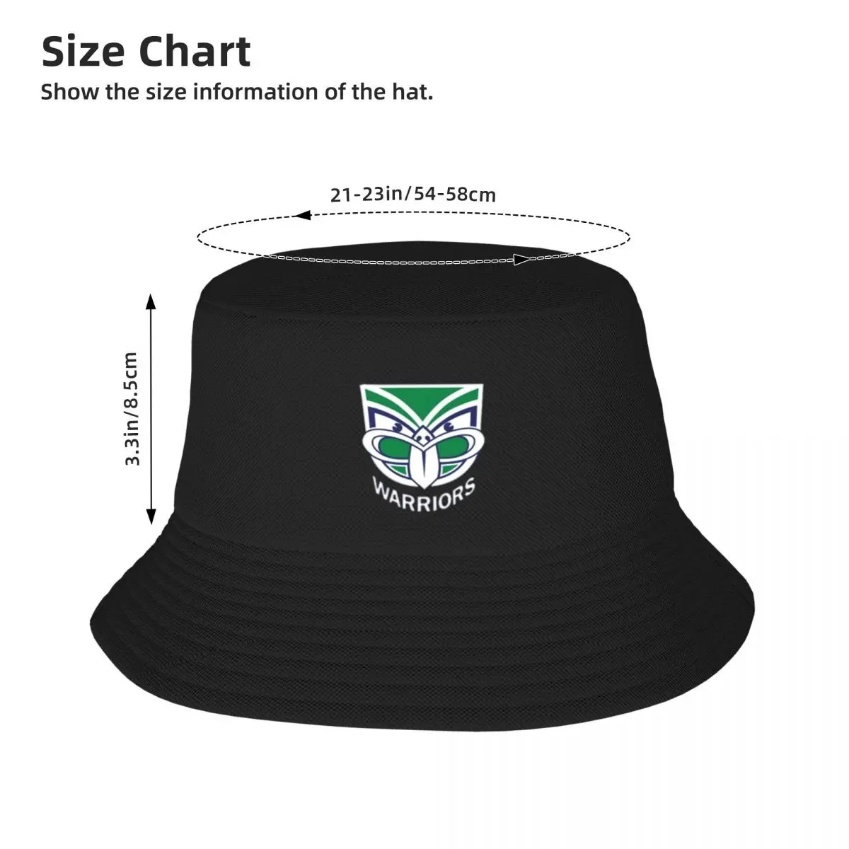 New Zealand Warriors Bucket Hat fishing hat Hat Luxury Brand Horse Hat Male Cap Women\'s