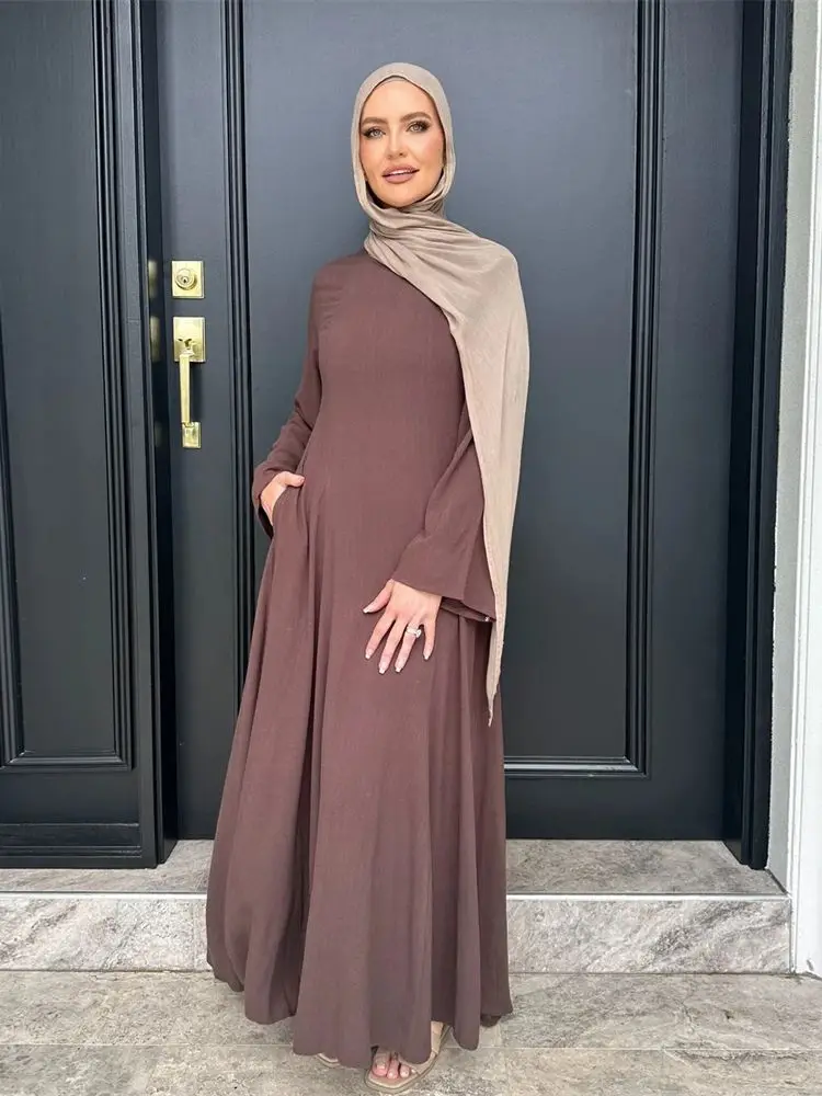 

Ramadan Modest Abaya Dubai Islamic Muslim Kaftan Dress Prayer Clothes Women Vestidos Para Mujer Robe Caftan Marocain Femme