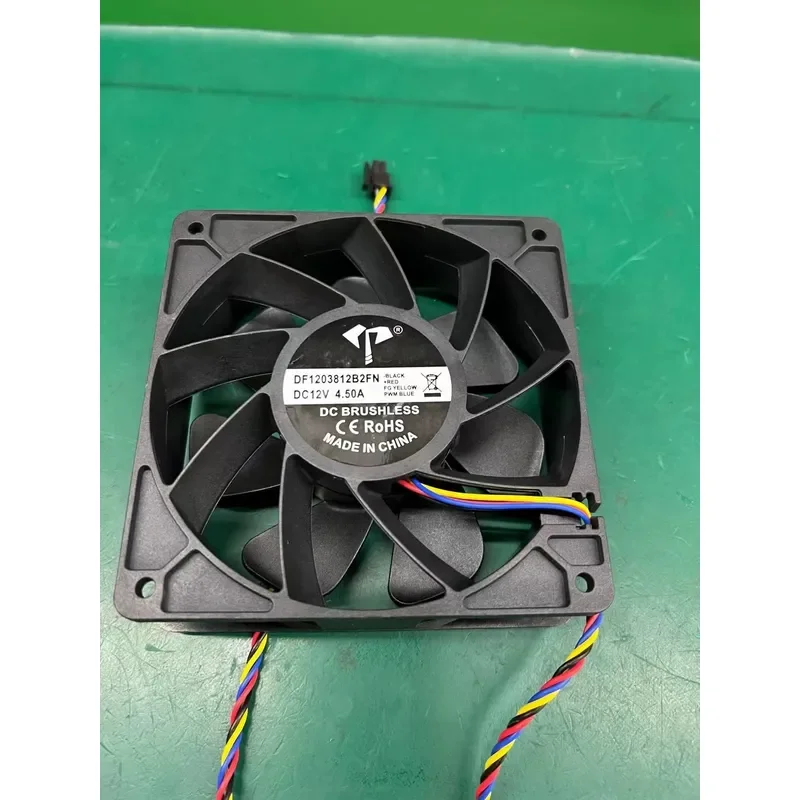 for New High Speed Fan 12038 12V Ball Bearing 4 Wire PWM Function Black Terminal