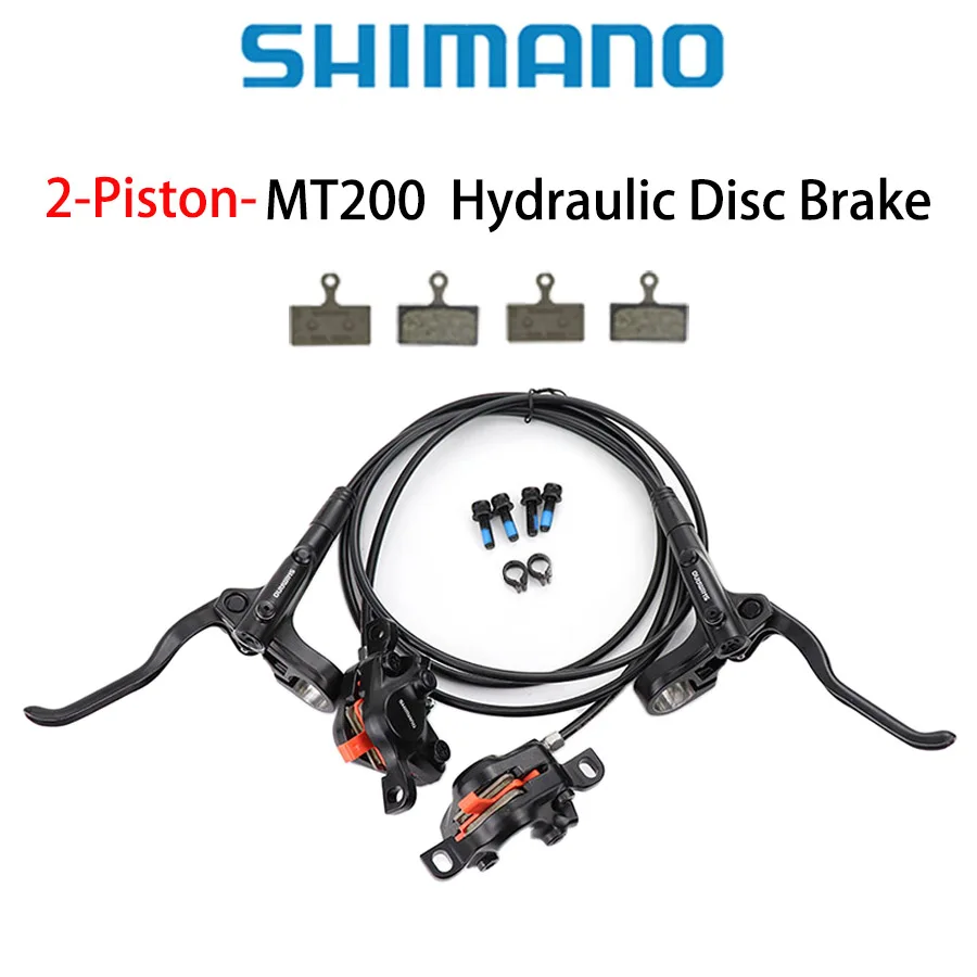 

Shimano MT200 Hydraulic Disc Brake Set 2-Piston Front Rear Brake for MTB Mountain Bike Original Parts