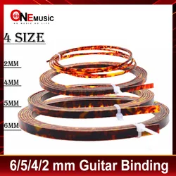Colorful Celluloid 6/5/4/2 mm Width Guitar Binding Purfling 5 Feet Length Red Tortoise shell 1pcs