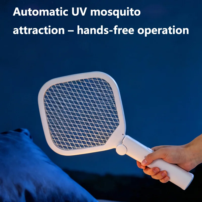 Lenovo 4 In 1 Foldable Electric Mosquito Swatter Rechargeable Household Powerful Mosquito Killer Automatic Mosquito Killer Lamp