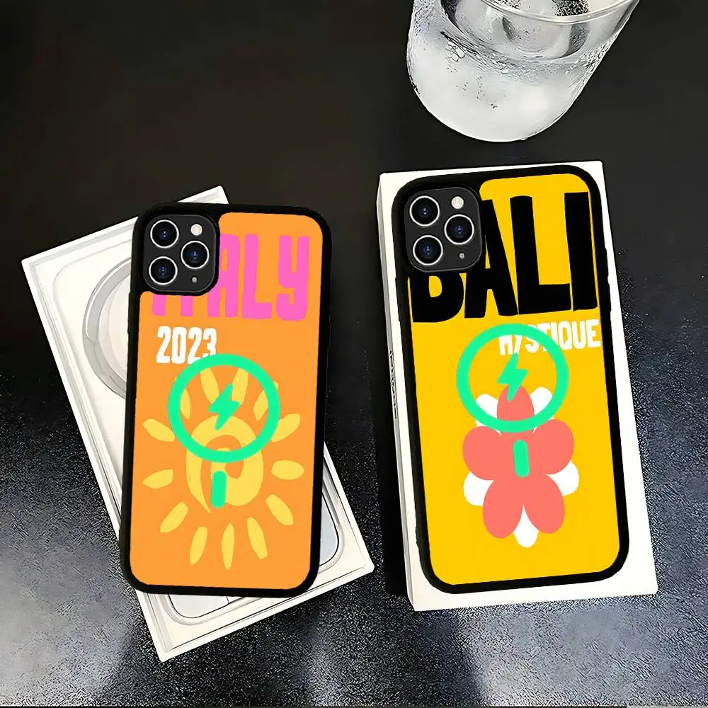 Bali Ibiza Capri Bondi Palm For Magsafe Phone Case For IPhone 17 Air 16 15 14 13 12 11 Pro Max Plus Shockproof Cover