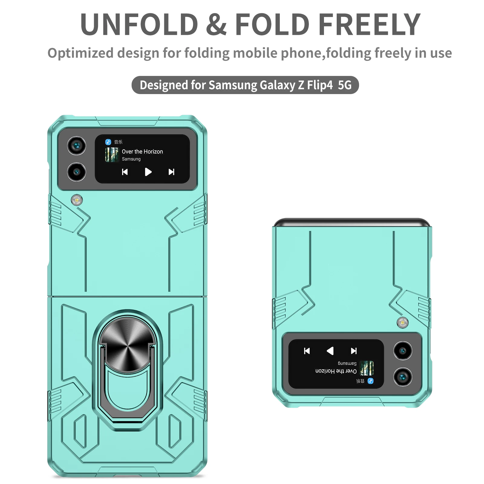 Mech Shell Für Samsung Galaxy Z Flip 7 6 5 4 Flip4 Z Flip 3 fällen Drehen Ring Magnetische Telefon Fall Anti-Drop Funda Abdeckungen ZFlip7