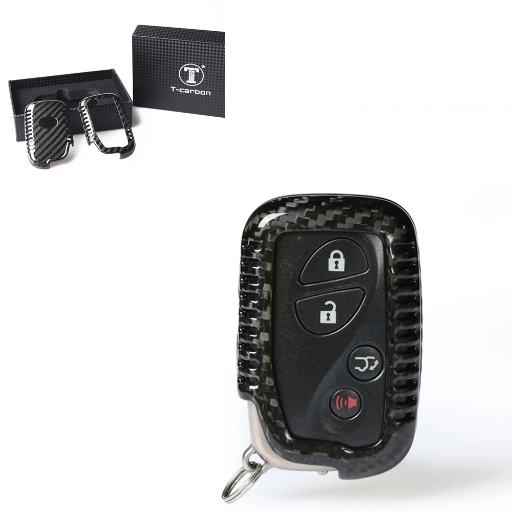 

Чехол для дистанционного смарт-ключа из углеродного волокна, декоративная крышка для автомобиля, отделка для Lexus IS ES GS LS CT LX GX RX IS250 ES350 LS460