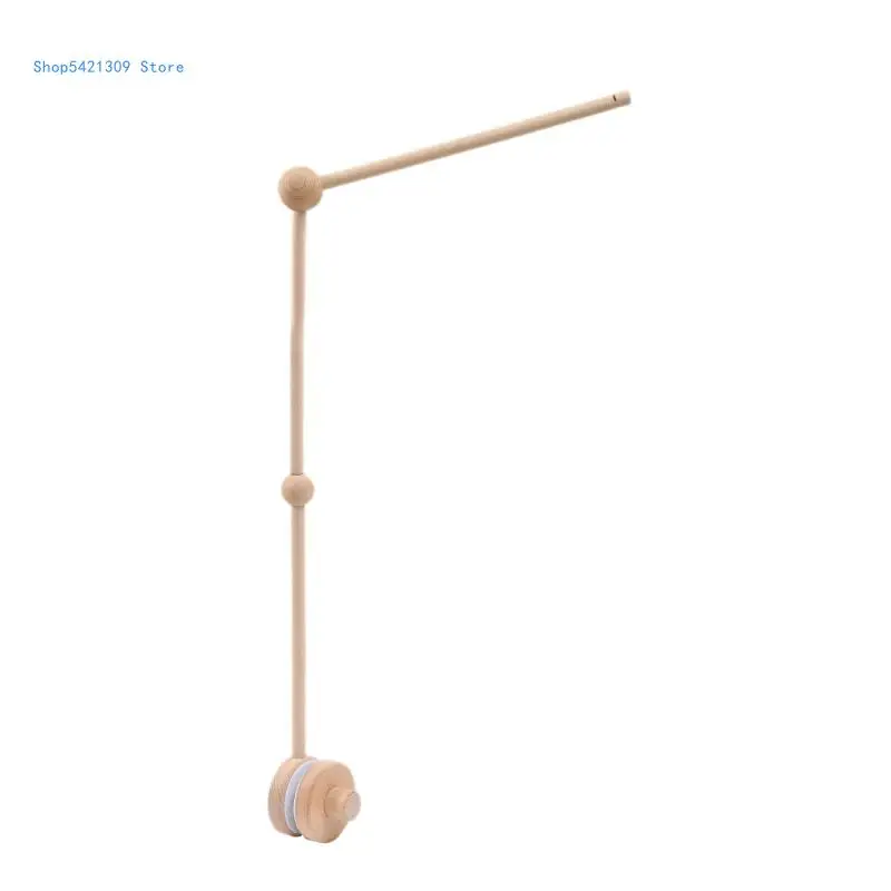 

85WA Подвеска для кроватки Деревянный держатель Поворотная подставка для мобильной кроватки Вешалка для сетки для кроватки