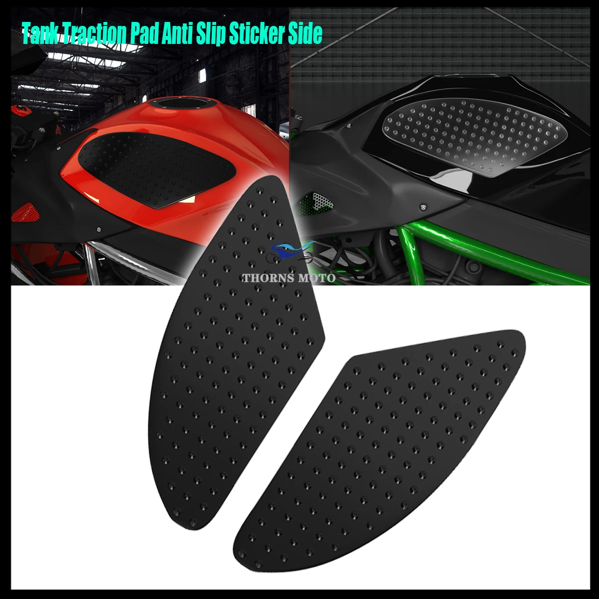 

Tank Grip Traction Pad For Kawasaki Z1000 ZX6R Side Gas Knee Protection For Yamaha R1 R6 For Honda CBR600RR CBR1000RR