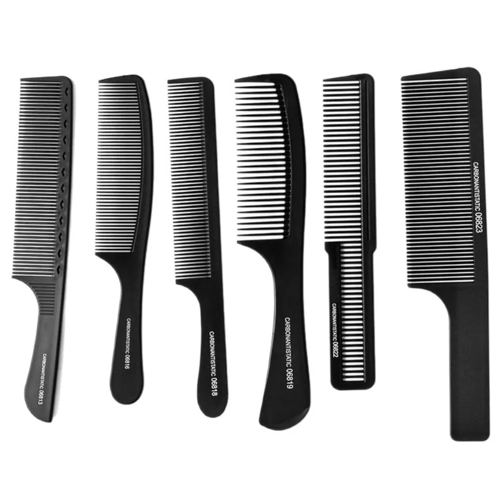 New Black Flattop Hair Cutting Comb Wide Tooth Double-sided Hair Comb Anti-static Heat Resistant Hairdressing Comb Hairdresser