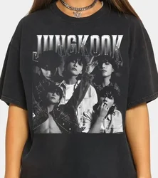 JungKook 90s Bootleg Shirt, Jungkook t-shirt, prezent dla fanów, bawełniana koszulka TE7745