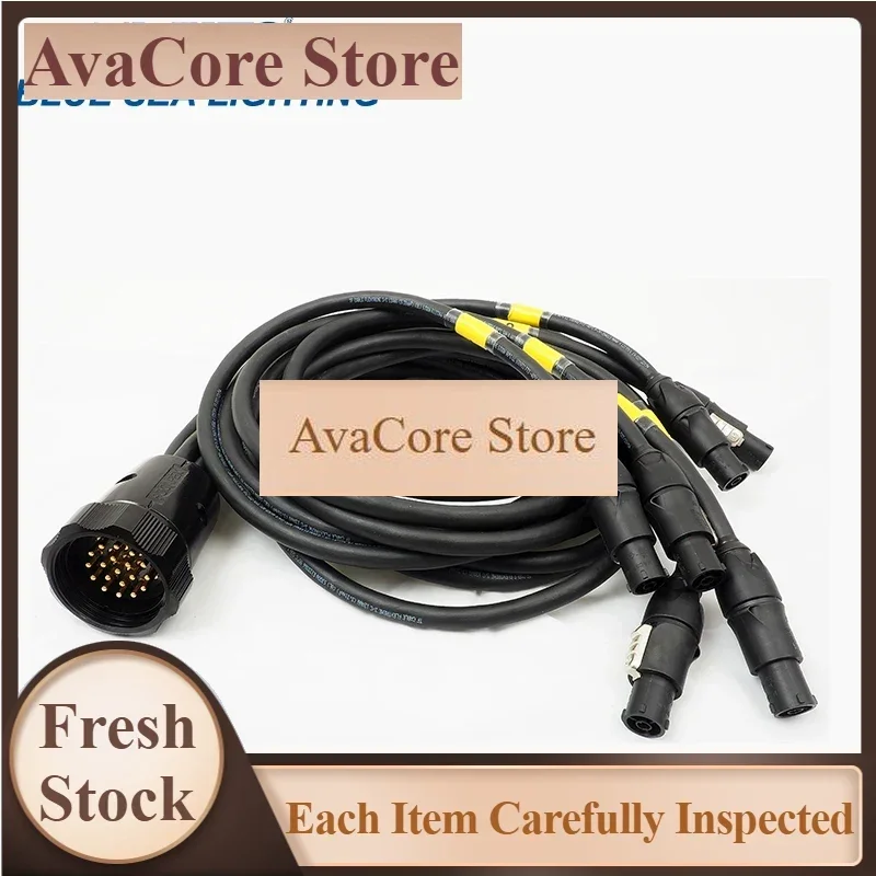 AvaCore1meter 19 PIN 2.5mm² Socapex to Powercon True1 Plug